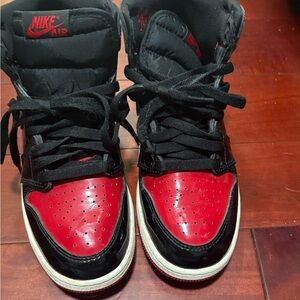 Jordan Kids Black and Red Sneakers
